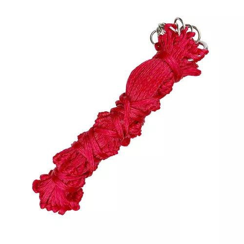 Hay net, length 100 cm, mesh size 8 cm - red