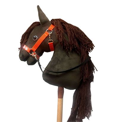 Horse head on a stick HOBBY-HORSE Agat