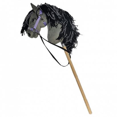 Horse head on a stick HOBBY-HORSE Agat