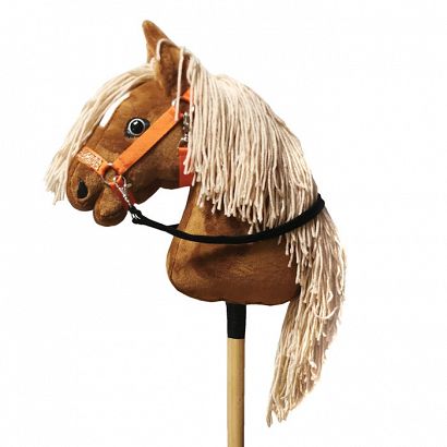 Horse head on a stick HOBBY-HORSE Agat
