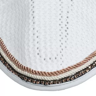 Nauszniki dla konia HKM Rosegold Glamour, White / 12987 - 2