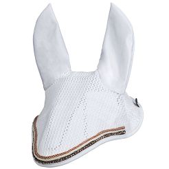 Nauszniki dla konia HKM Rosegold Glamour, White / 12987