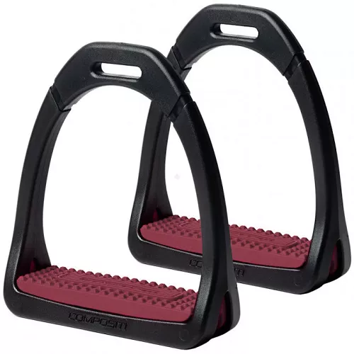 Stirrup EQUI-THEME Premium Composite  Bordeaux -  pair / 940555060