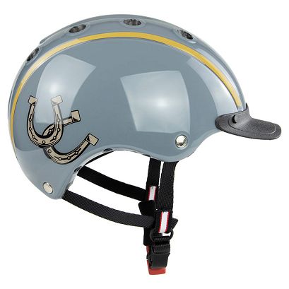Horse Riding Helmet CASCO Nori Grey Happiness – Horseshoes - EN 1384:2023 / 06.1433