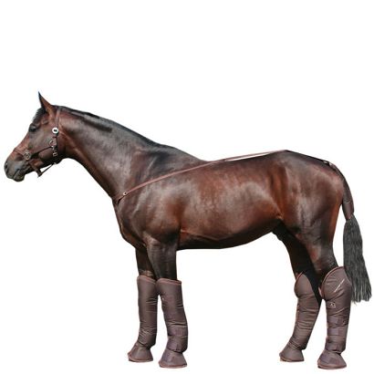 Ochraniacze transportowe  AMIGO (kpl 4 szt.) 1 -pony, brązowe / 2156