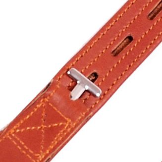 Leather Dressage Stirrup Leathers DAW-MAG with Hook Fastening / 09050 - 6