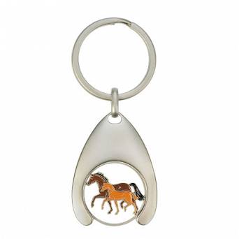 HAPPY ROSS Keyring with a token, mare with foal / 40610
