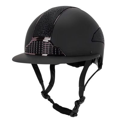 Kask jeździecki QHP Detroit Polo czarny EN1384:2023 / 8898