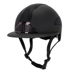 Kask jeździecki QHP Detroit Polo czarny EN1384:2023 / 8898