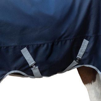 Derka padokowa HKM Carina, z odpinanym kapturem, bez ocieplenia 1200D  Deep Blue / 15497 - 4