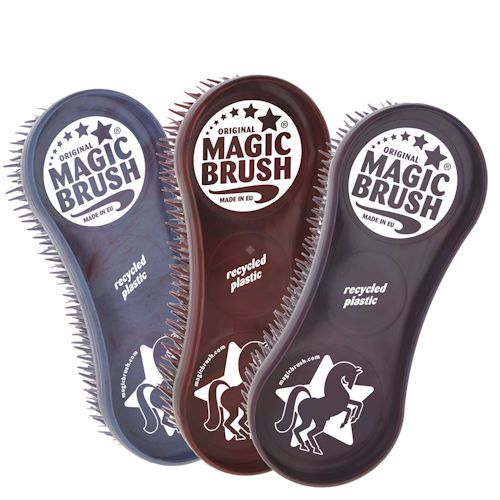 Komplet szczotek MAGIC BRUSH WildBerry Recycled, do pielęgnacji koni / 3224534