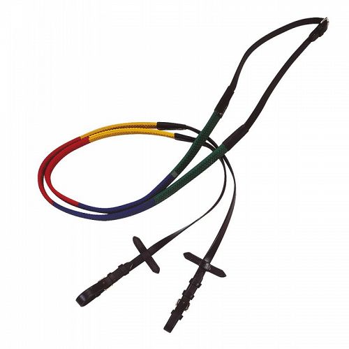 Training reins, rubber coverede NORTON full / 305019