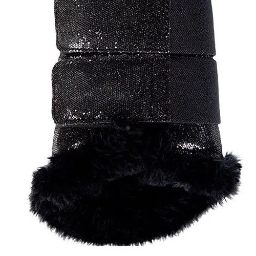 Ochraniacze kontaktowe HKM COMFORT GLITTER / 1003 - czarny