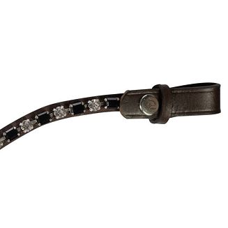 Naczółek do ogłowia HKM Amazing Brown-Black 15044 - 2