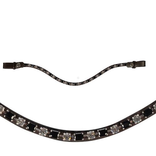 Browband HKM Amazing Brown-Black 15044