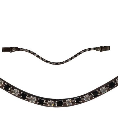 Browband HKM Amazing Brown-Black 15044