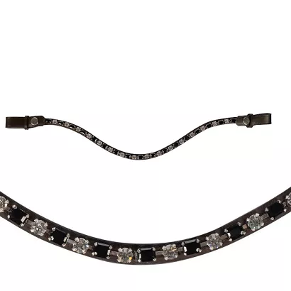 Browband HKM Amazing Brown-Black 15044
