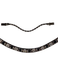 Browband HKM Amazing Brown-Black 15044