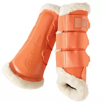 Ochraniacze kontaktowe ESKADRON Mesh Fauxfur, Classic Sports, Wiosna - Lato 2022  - kolor pomarańczowy - soft peach