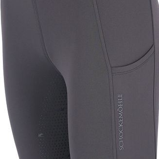 Bryczesy - leginsy damskie, ocieplane SCHOCKEMÖHLE Dorina z pełnym silikonowym lejem Dusty Chocolate / 2171-00079 - 4