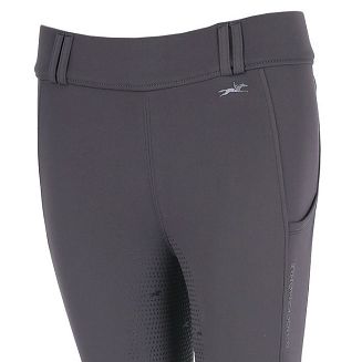 Bryczesy - leginsy damskie, ocieplane SCHOCKEMÖHLE Dorina z pełnym silikonowym lejem Dusty Chocolate / 2171-00079 - 5