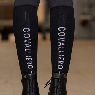Riding Knee Socks  COVALLIERO Black / 32319 - 2