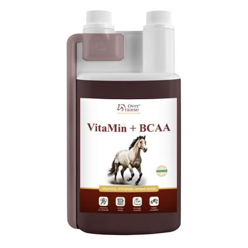 VitaMin + BCAA OVER HORSE Skoncentrowane witaminy, minerały i aminokwasy dla koni 1000ml