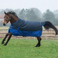 Turnout rug HKM Chester, 0gr navy and saphire / 14983