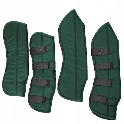 Transport Boots for Horse STALLION  Legs (Set)  green FULL
