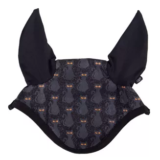 Nauszniki dla konia QHP Halloween / 5318 - kot - cat