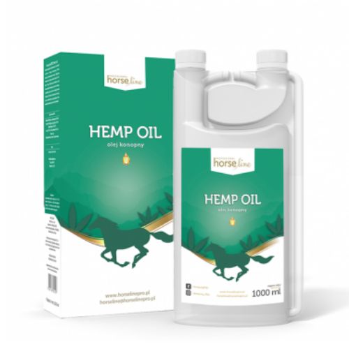 Olej konopny dla koni HorseLinePRO Hemp Oil - 1000ml