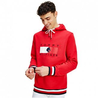 Bluza jeździecka TOMMY HILFIGER Equestrian Statement, męska,  - primary red