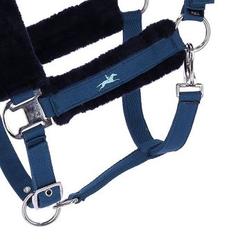 Pasek nachrapnika zapinany na klamrę - możliwość regulacji obwodu ułatwia dopasowania kantara.