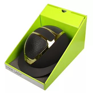 Riding helemt KASK Star Lady, black with gold shining frame / HHE00013.357 - 5