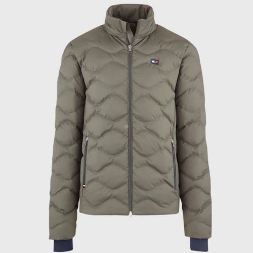 Kurtka jeździecka męska TOMMY HILFIGER Re-Down / TH10138-025 kolor khaki - night storm