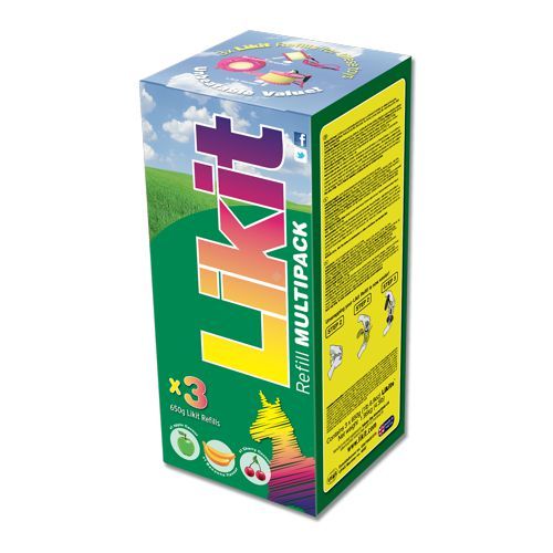 LIKIT Lizawka MULTIPACK 650g, trzy smaki jabłko - banan - wiśnia / 150799