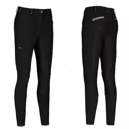 Bryczesy damskie PIKEUR BASHA GRIP / 1428 - czarne