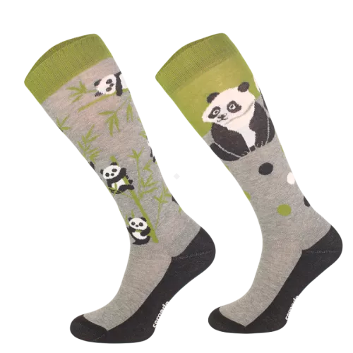 Horse Knee High Socks Happy Panda / SJBW 53