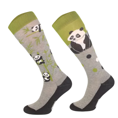 Horse Knee High Socks Happy Panda / SJBW 53