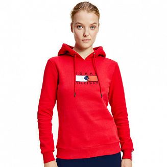 Bluza jeździecka TOMMY HILFIGER Equestrian Statement, damska - Primary red