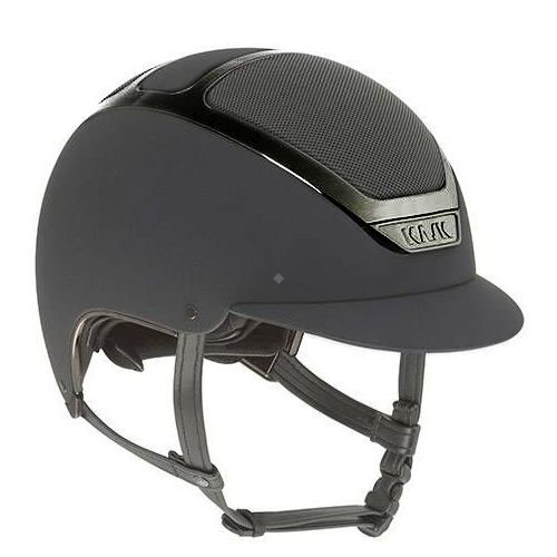 Kask jeździecki KASK Dogma Chrome Light, antracytowy z czarną błyszczącą ramką / HHE0002.357