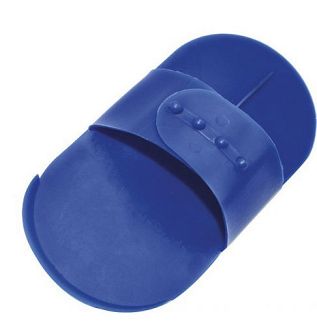 EQUI-THEME Zgrzebło iglak zapinane na ćwieki / 700020 kolor niebieski