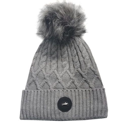 Zimowa czapka SCHOCKEMÖHLE Baila Beanie/ 2871-00130 Kolor popielaty - silver grey.