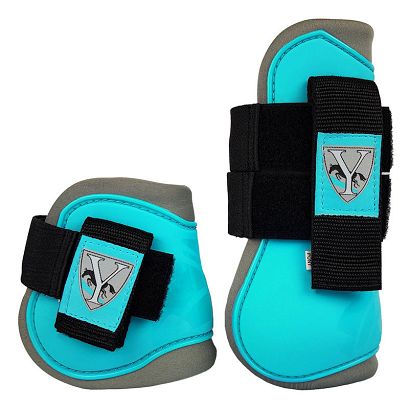 Horse Boots Y Neo Set for Front and Hind Legs Blue Atoll