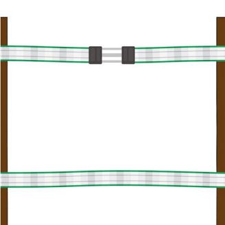 Eliminuje potrzebę wiązania taśm w supły, które osłabiają przepływ prądu w miejscach łączeń.