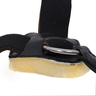 Five-point breastplate with running martingale DAW-MAG leather-elastic / 13051 - 3