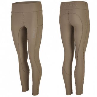 Bryczesy - legginsy damskie, ocieplane ESKADRON PRO Equestrian Fanatics - kolor brązowy - plaza taupe