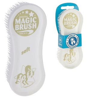 . MagicBrush Soft to szczotka, która delikatnie usuwa kurz, błoto i luźną sierść, jednocześnie zapewniając relaksujący masaż