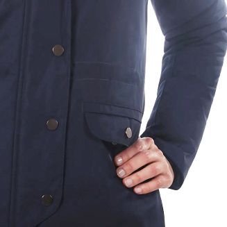 Kurtka jeździecka zimowa QHP Linde, granatowa / 8486 - 4