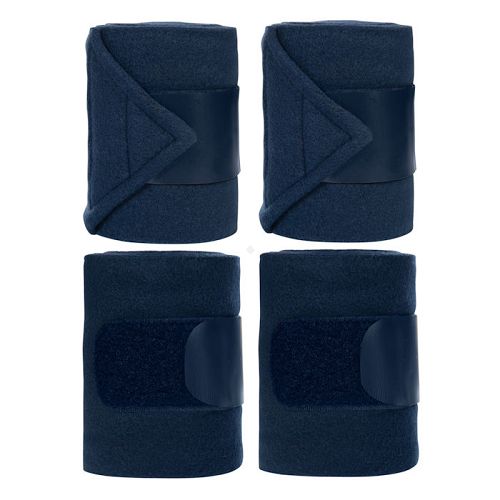 Fleece Bandages HKM Innovation, set of 4, Deep Blue / 12624